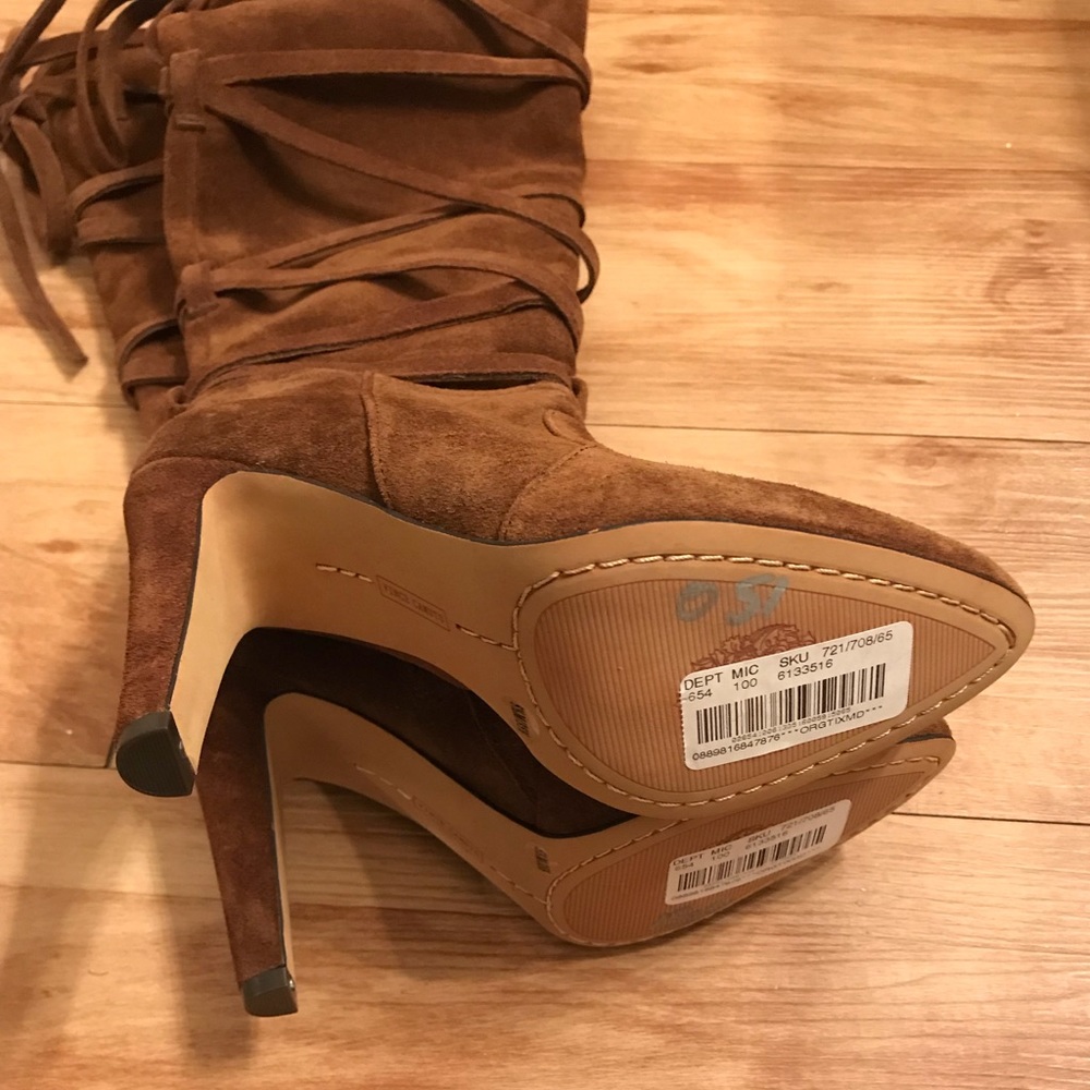 🇺🇸Vince Camuto Millay Crisscross Heeled Knee High Boots - Picture 4 of 5